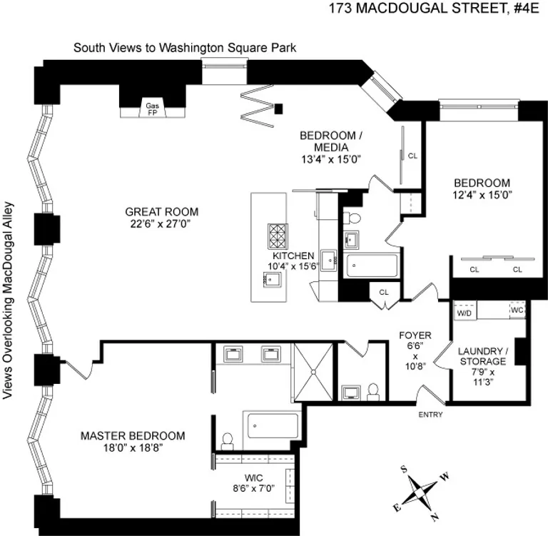 173 Macdougal Street, 4E | floorplan | View 21