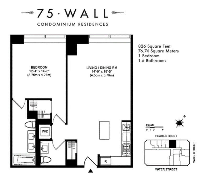 75 Wall Street, 19K | floorplan | View 5