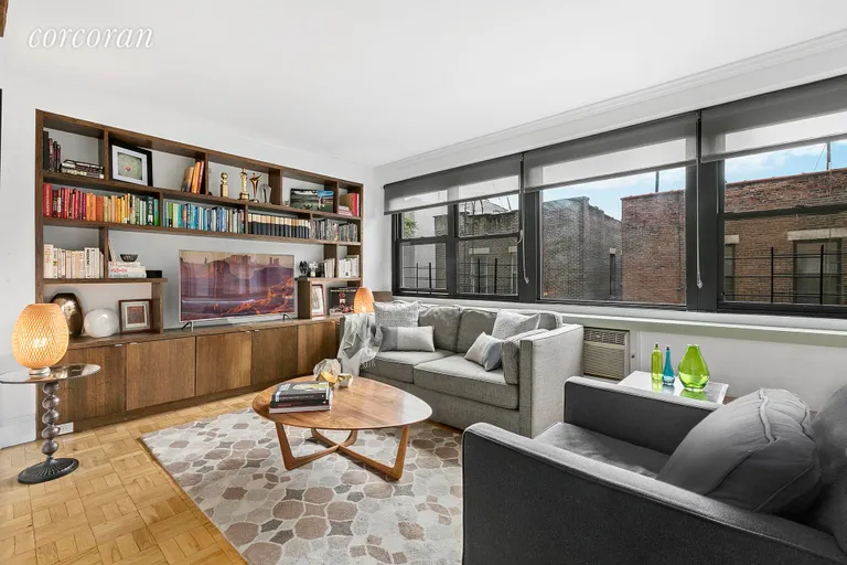 New York City Real Estate | View 210 East 15th Street, 7G | South-facing Living Room | View 2