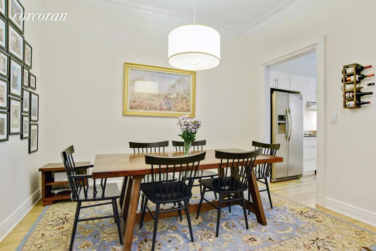 New York City Real Estate | View 134 Berkeley Place, 2 | Gracefully proportioned dining room | View 3