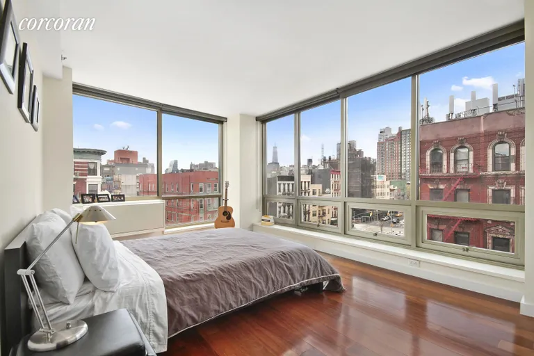 New York City Real Estate | View 1 Avenue B, PH-E | Master Bedroom with South and East Views | View 4