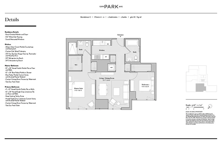 1399 Park Avenue, 6C | floorplan | View 3