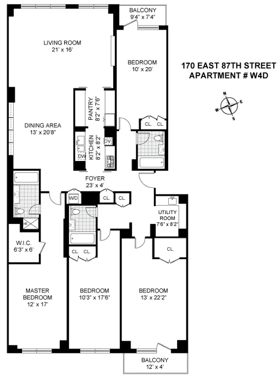 170 East 87th Street, W4DE | floorplan | View 12