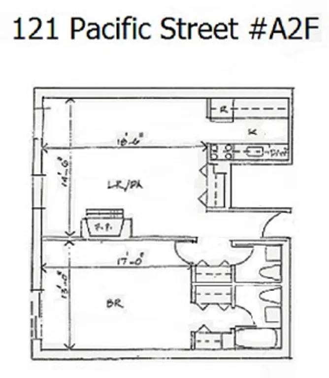 121 Pacific Street, A2F | floorplan | View 10