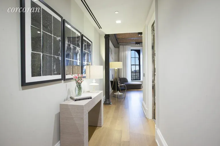 New York City Real Estate | View 293 Lafayette Street, PHII | Hallway to Master Bedroom | View 17