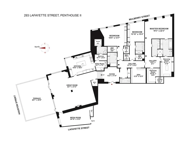 293 Lafayette Street, PHII | floorplan | View 26