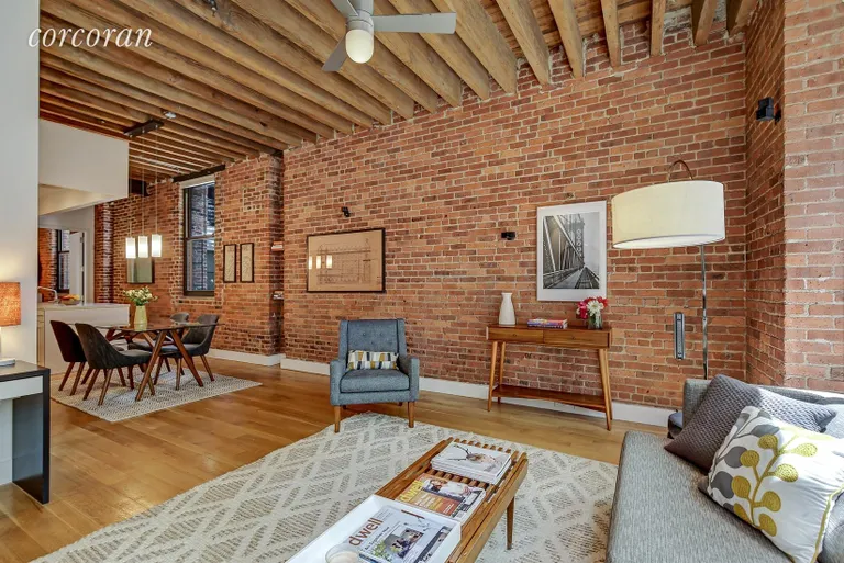New York City Real Estate | View 406 West 45th Street, 2C | Living Room / Dining Room | View 2