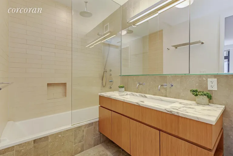 New York City Real Estate | View 406 West 45th Street, 2C | Master Bathroom | View 7