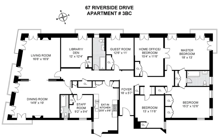 67 Riverside Drive, 3BC | floorplan | View 27