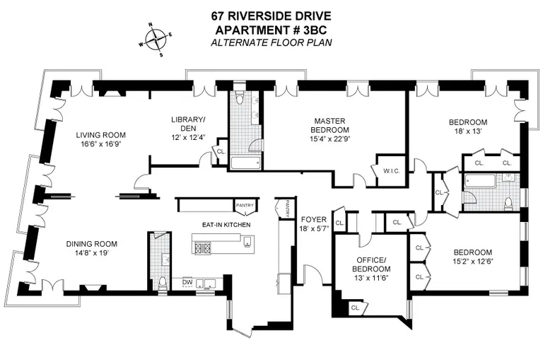 67 Riverside Drive, 3BC | floorplan | View 28