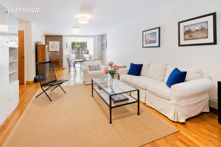 New York City Real Estate | View 487 3rd Street, 1 | Open and airy living & dining room | View 3