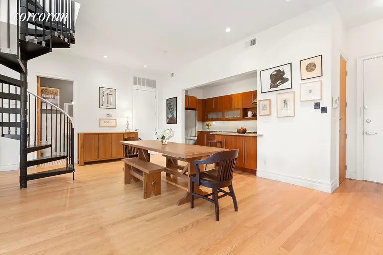 New York City Real Estate | View 618 Dean Street, 4C | Open Chef's Kitchen & Dining Room | View 4