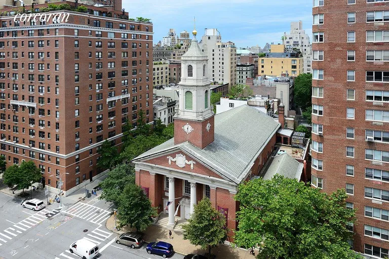 New York City Real Estate | View 1155 Park Avenue, 10SW | View West over Park Avenue and Brick Church | View 2