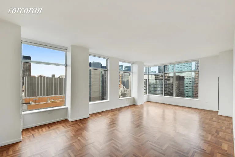 New York City Real Estate | View 250 East 54th Street, 37D | Living Room | View 2