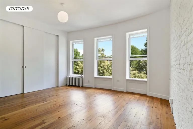 New York City Real Estate | View 92 Prospect Park West, 3A | King size bedroom overlooking Prospect Park | View 5