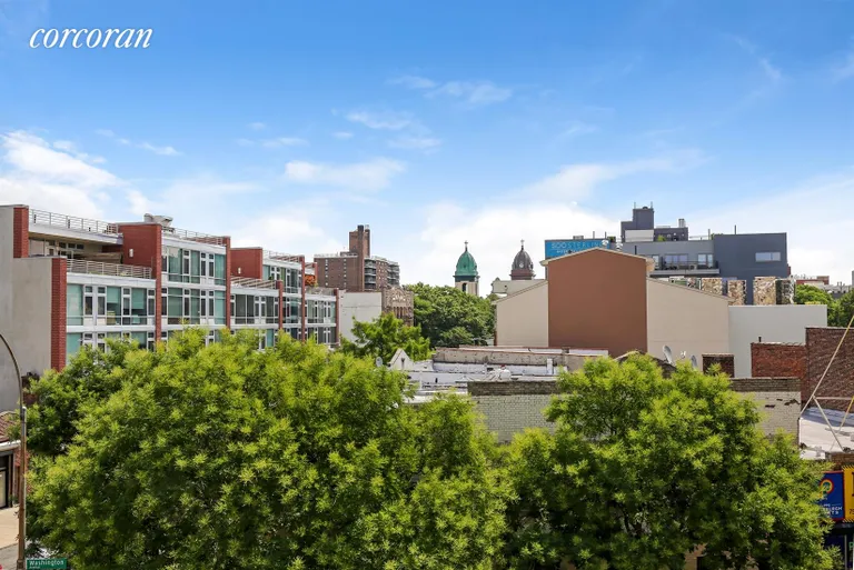 New York City Real Estate | View 786 Washington Avenue, 3FR | Sunny, Skyline View from Living Room | View 7