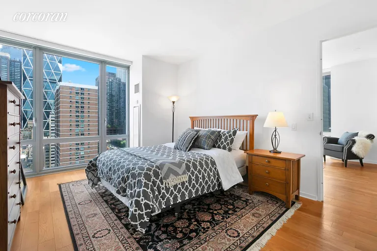 New York City Real Estate | View 310 West 52Nd Street, 17J | Master Bedroom | View 4