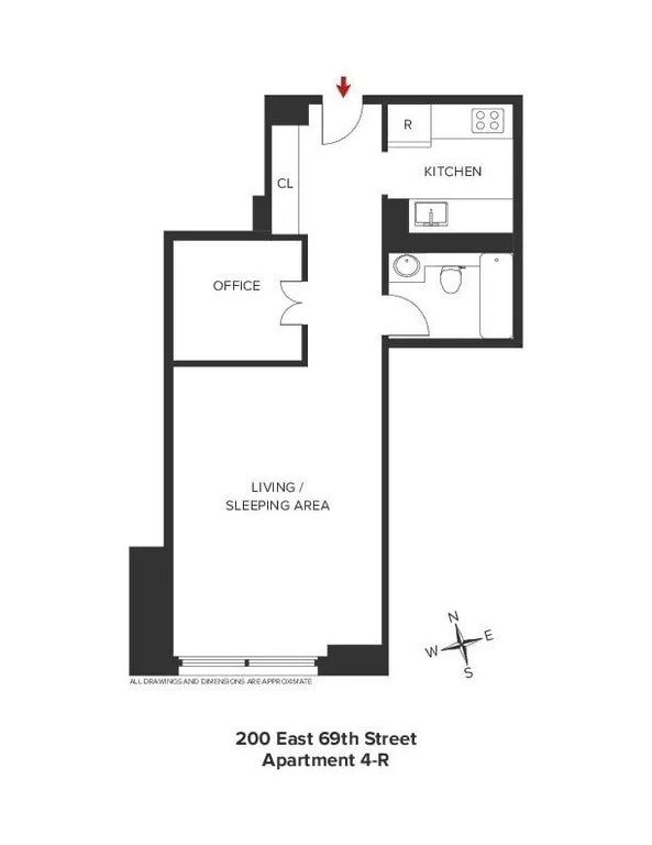 200 East 69th Street, 4R | floorplan | View 5