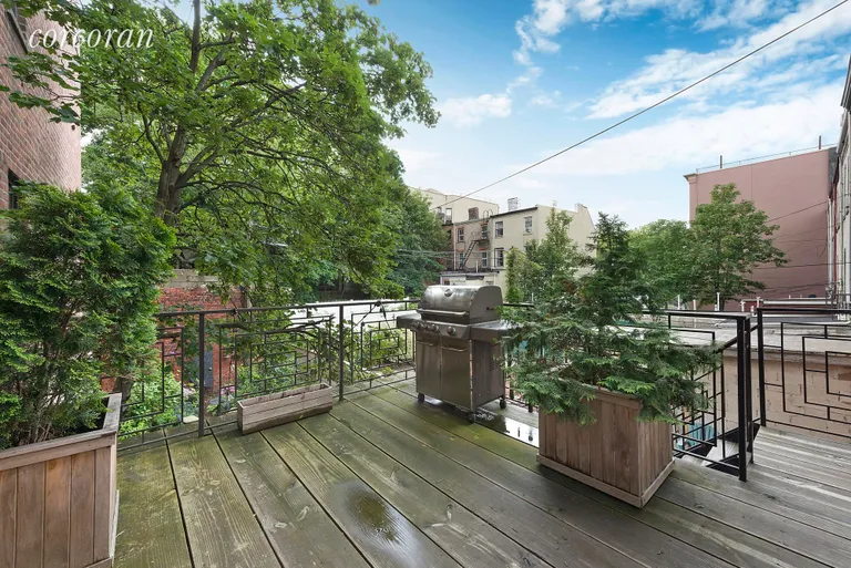 New York City Real Estate | View 380 Herkimer Street, B | Deck with grill! | View 6