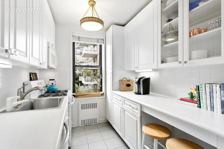 New York City Real Estate | View 30 East 9th Street, 4D | 6 Kitchen with Window | View 6