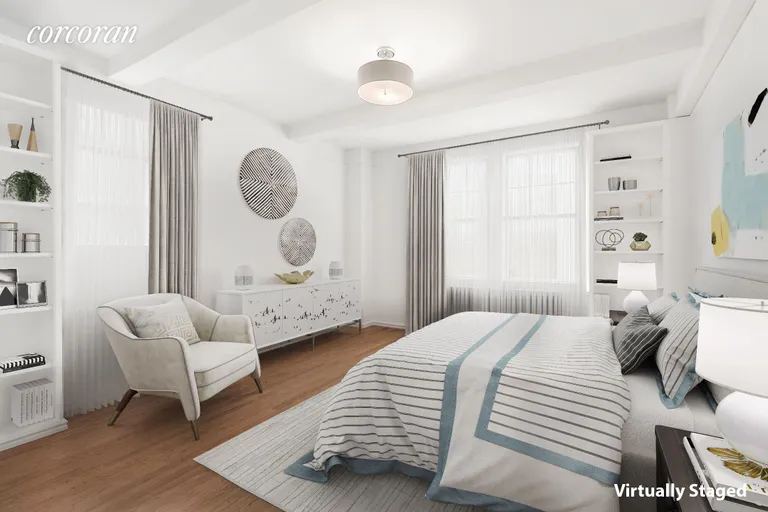New York City Real Estate | View 302 West 12th Street, 6A | Bedroom - Virtually Staged | View 5
