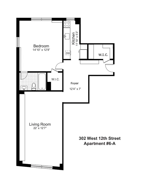 302 West 12th Street, 6A | floorplan | View 10