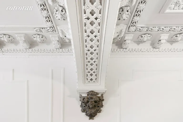 New York City Real Estate | View 331 West 19th Street, PARLOR | Original Wedding Cake Ceilings | View 4