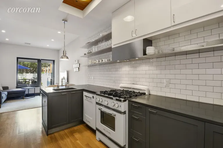 New York City Real Estate | View 455 12th Street, 1B | Well appointed open kitchen with breakfast bar | View 2