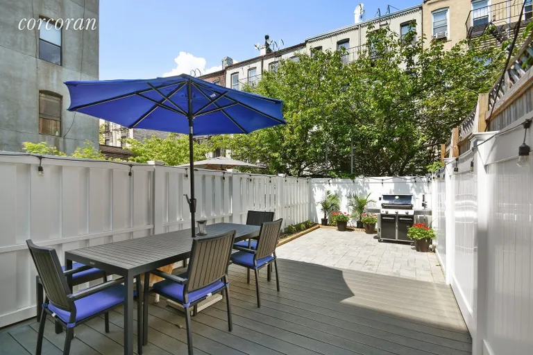 New York City Real Estate | View 455 12th Street, 1B | Great entertaining backyard with deck and patio | View 6