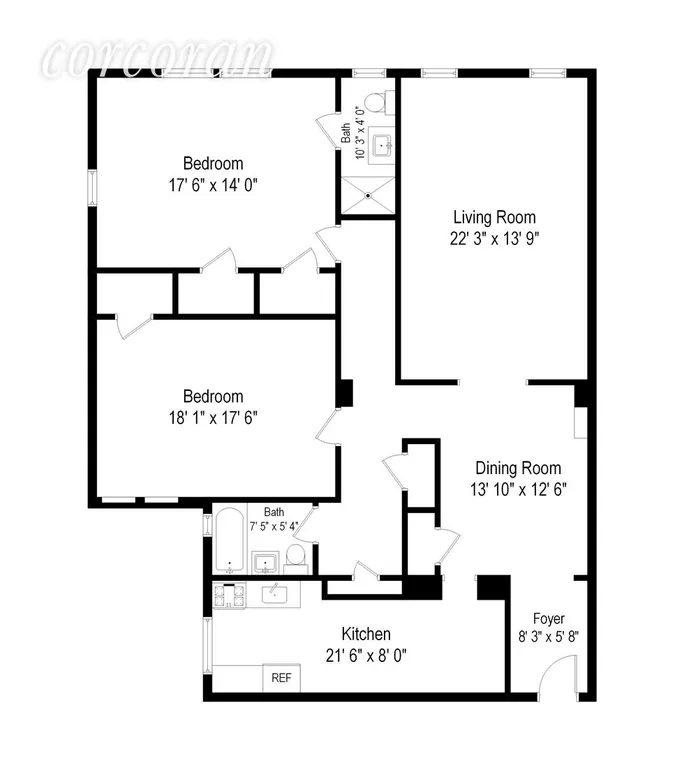 New York City Real Estate | View 868 East 7th Street, 1f | Floor Plan | View 15