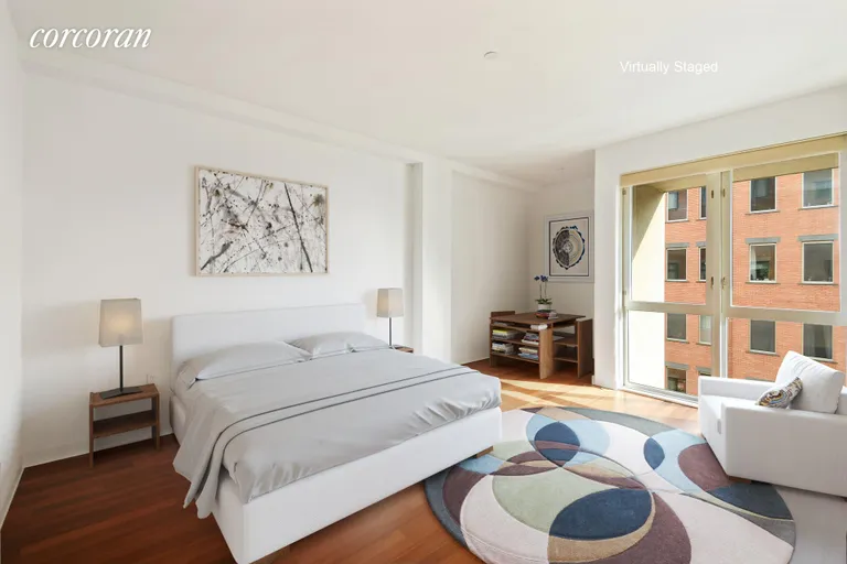 New York City Real Estate | View 125 North 10th Street, SOUTH4D | Large Master Bedroom with Home Office Alcove | View 4