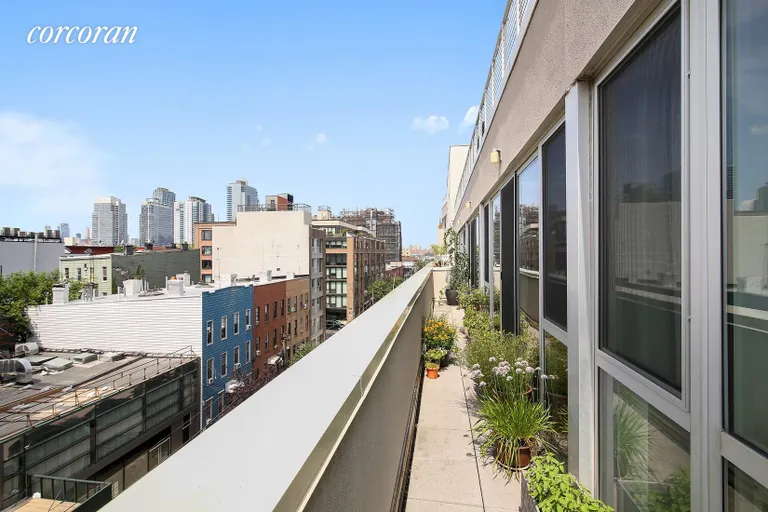 New York City Real Estate | View 125 North 10th Street, S5E | Private Terrace with Williamsburg Bridge Views | View 5
