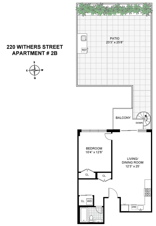 220 Withers Street, 2B | floorplan | View 13