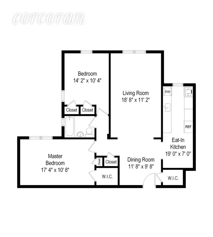 New York City Real Estate | View 2675 Ocean Avenue, 1E | Floor Plan | View 7