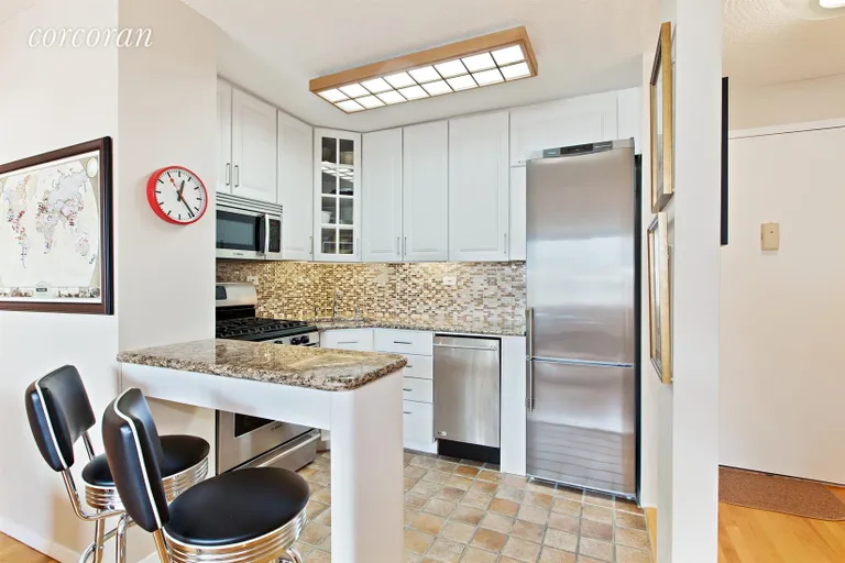 New York City Real Estate | View 130 West 67th Street, 12E | Kitchen | View 2
