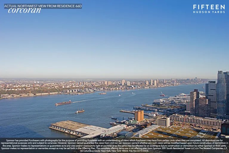 New York City Real Estate | View 15 Hudson Yards, 64D | Northwest View | View 2