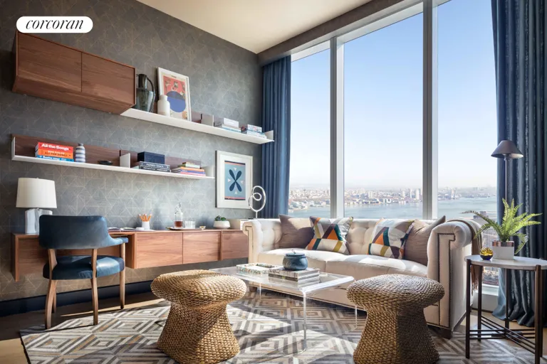 New York City Real Estate | View 15 Hudson Yards, 69E | Secondary Bedroom suite with river views | View 5
