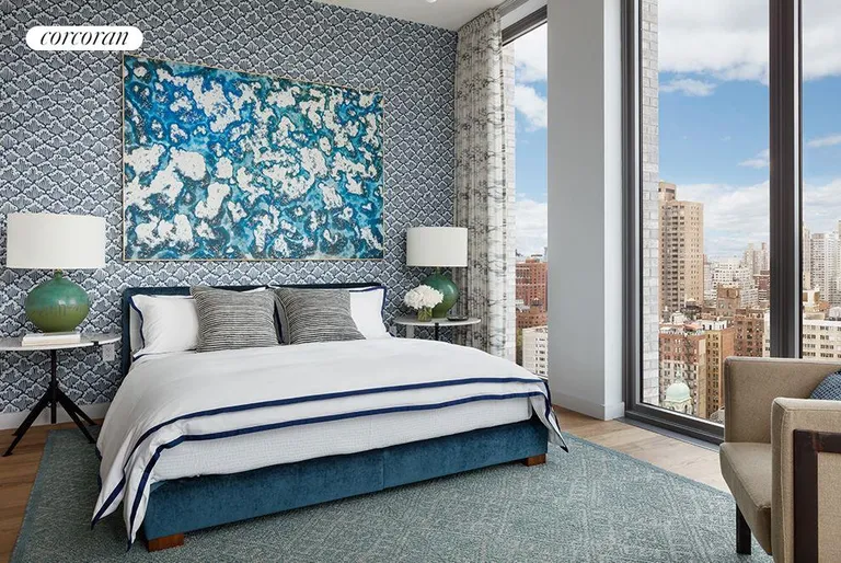 New York City Real Estate | View 360 East 89th Street, 29B | South West Corner Master Bedroom | View 3