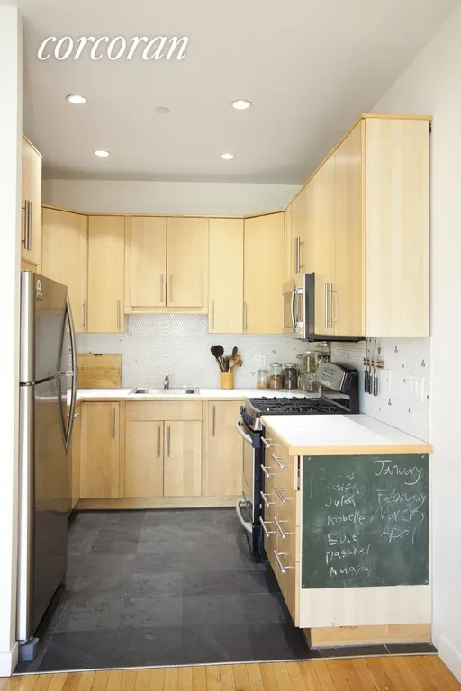New York City Real Estate | View 437 Prospect Place, 3 | Renovated Open/Galley Kitchen | View 3