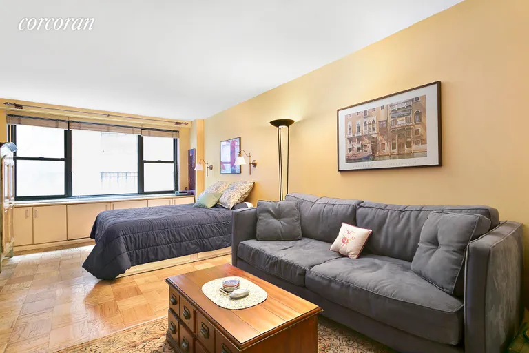 New York City Real Estate | View 305 East 40th Street, 5U | 4. 5U-Living Room/Bedroom Area | View 4