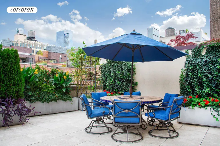 New York City Real Estate | View 429 Greenwich Street, 6C | Landscaped Terrace with Irrigation | View 7