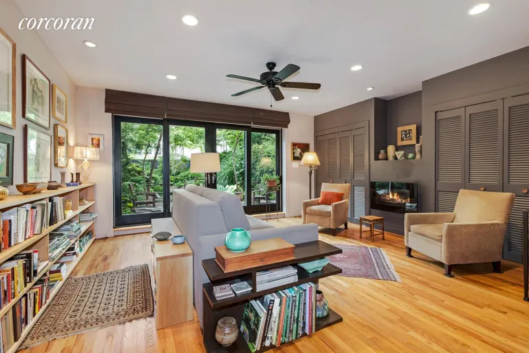 New York City Real Estate | View 184 Carlton Avenue | Living Room with Fireplace, Apt 1 | View 2