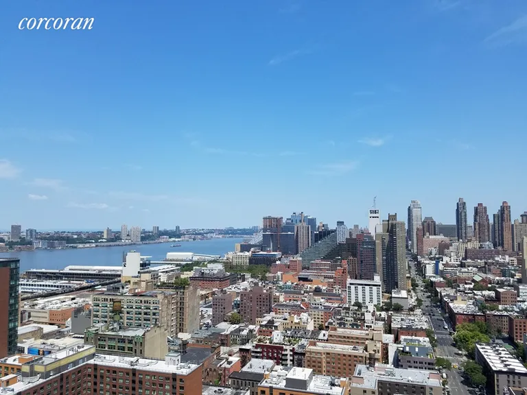 New York City Real Estate | View 500 West 43rd Street, 37D | Soothing Hudson River views to the North and West! | View 5