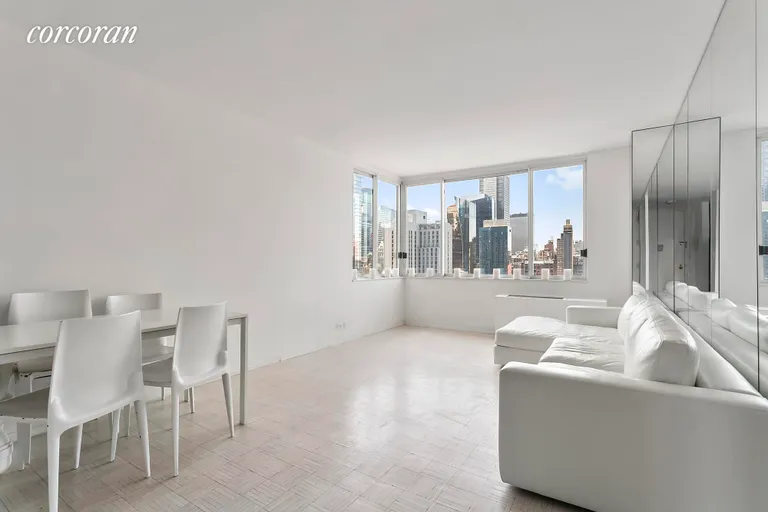 New York City Real Estate | View 350 West 50th Street, 23C | 1 Bed, 1 Bath | View 1