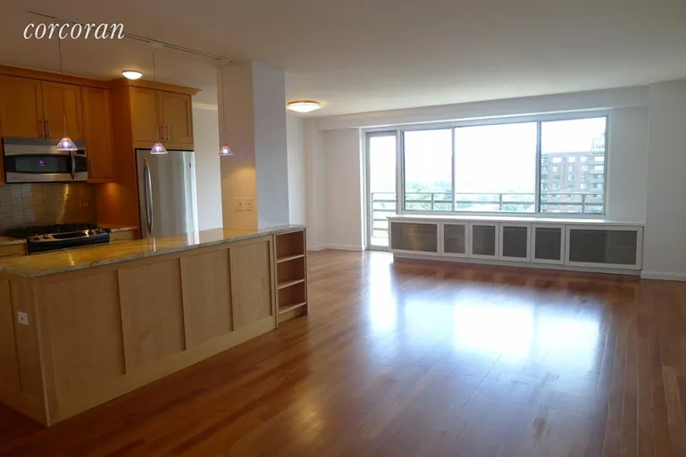 New York City Real Estate | View 400 Central Park West, 20M | Open Living and Dining Room | View 3