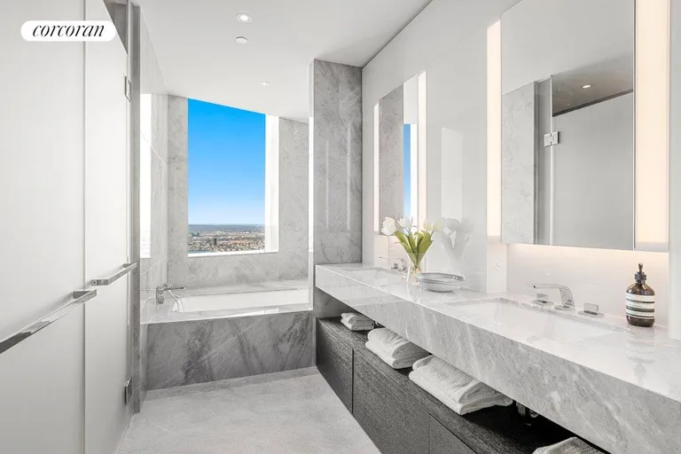 New York City Real Estate | View 15 Hudson Yards, PH82C | Primary Bathroom | View 11