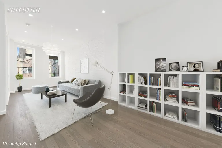 New York City Real Estate | View 91 Crosby Street, 2-FLR | Living Room with high ceilings  | View 4