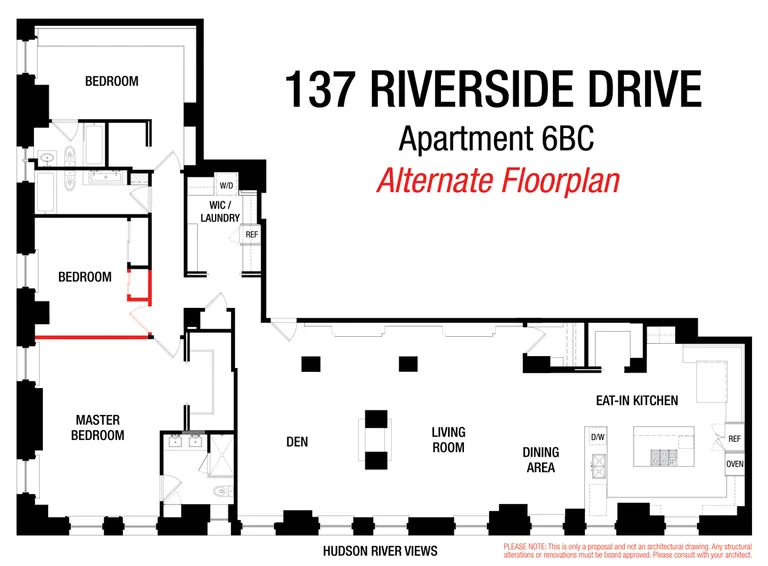 137 Riverside Drive, 6BC | floorplan | View 19