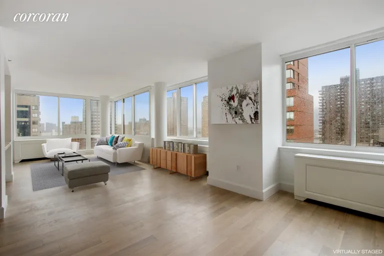New York City Real Estate | View 389 East 89th Street, 19C | Living Room | View 9