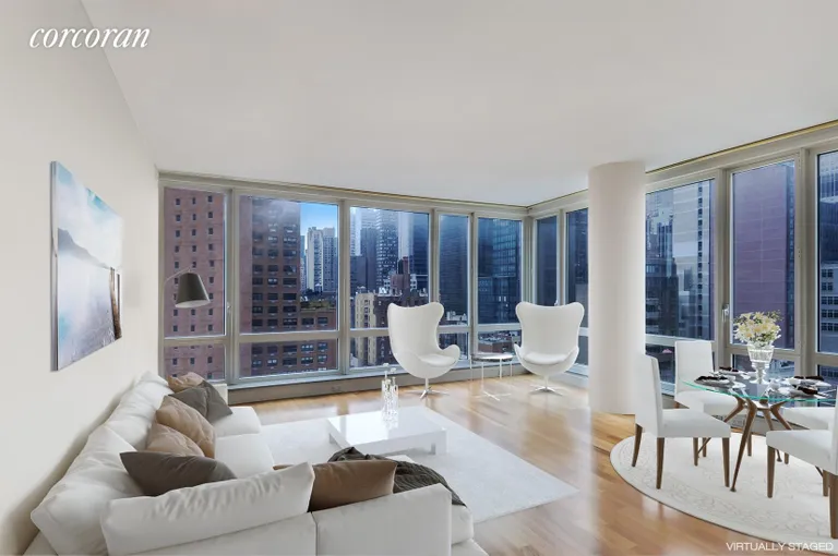 New York City Real Estate | View 250 East 53rd Street, 1504 | Living Room | View 7